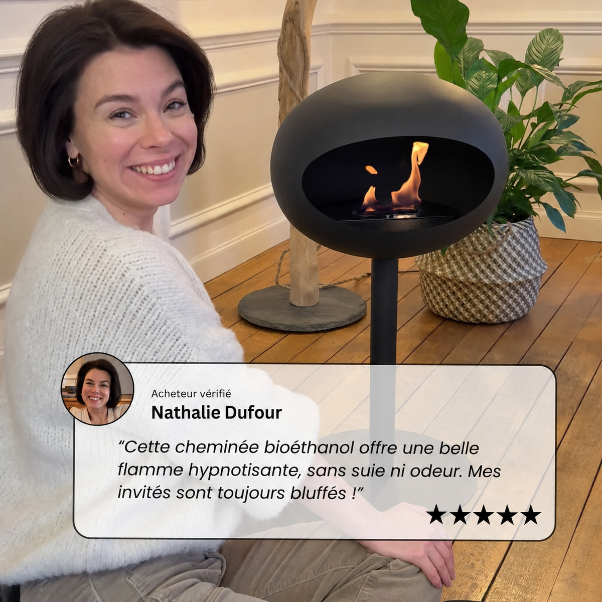 Amberly™ Bioethanol Fireplace